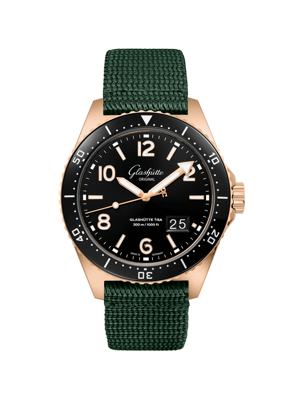ラバーベルト 75 x106mmグラスヒュッテオリジナル　パノラマデイト SeaQパノラマデイト 1-36-13-03-90-33 - Glashütte Original