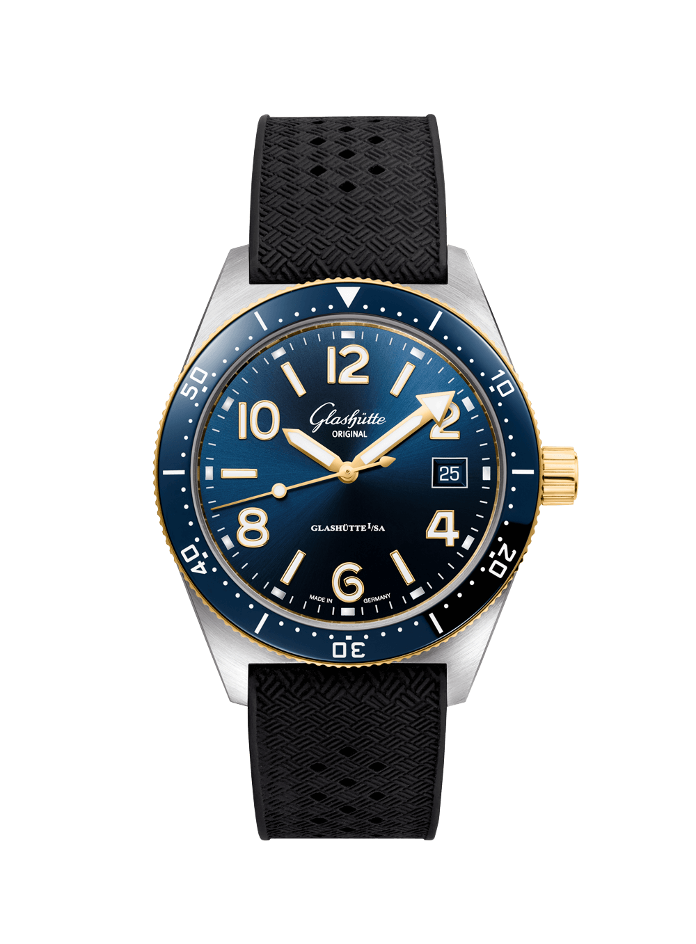 グラスヒュッテオリジナル　純正ラバーベルト　SeaQ　20mm 新品)GLASHUTTE ORIGINAL グラスヒュッテ オリジナル SeaQ 1-39